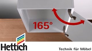 Opening angles of concealed hinges DoItYourself with Hettich [upl. by Korns]