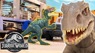 Indominus Rex Traps the Dino Trackers 😱🦖  Jurassic World  Mattel Action [upl. by Jaban]