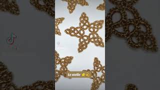 Le stelle in pizzo chiacchierino chiacchierino handmade fashion frivolite accessories moda [upl. by Jamnes547]