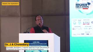 Dr J A Chowdary  BW 7th Higher Education Summit Hyderabad [upl. by Lazarus]