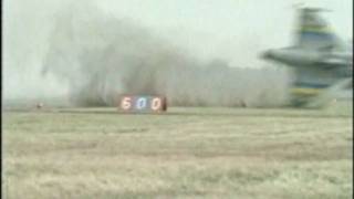 JAS 39 Gripen crash rare alternate angle due to pilotinduced oscillation on February 2 1989 [upl. by Pessa]