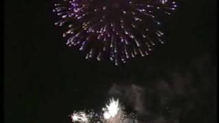 London New Years Eve millennium night  year 2000 fireworks display  Thames river part 1 [upl. by Grobe704]