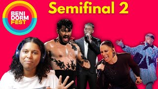 REACCIONANDO A FINALISTAS DEL BENIDORMFEST 2024 SEMIFINAL 2 [upl. by Lilly]