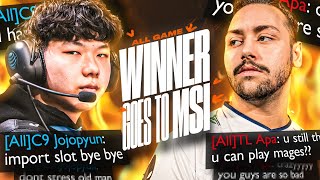 FLAMING EACHOTHER WHILE FIGHTING FOR MSI  TL VS C9 LCS SPRING 2024  CAEDREL [upl. by Nahej]