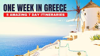 7 Days in Greece  5 Amazing Greece Travel Itinerary Ideas Perfect for One Week in Greece [upl. by Esertal]