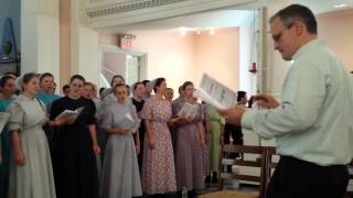 Mennonite Choir perform Amazing Grace 91113 [upl. by Iznyl]