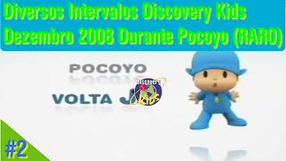 2 Diversos Intervalos Discovery Kids Dezembro 2008 Durante Pocoyo RARO [upl. by Annayrb]