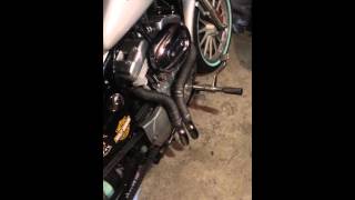 Harley Davidson sportster 883 bobber exhaust drag pipes [upl. by Gariepy]