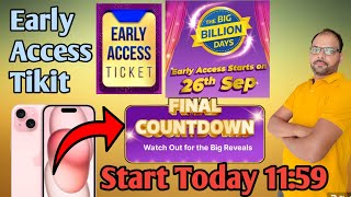 Flipkart big billion day early access ticket VIP pass special countdown iphone price Early Access [upl. by Bevash]