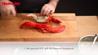 Gratinerad hummer med parmesan och champinjoner [upl. by Farland]