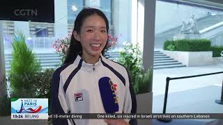 Paris 2024 Olympics womens epee individual champion Vivian Kong Man Wai talks to CGTN [upl. by Ahtekahs]