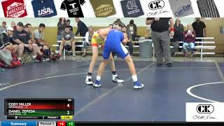 Mat 7 90 Cody Miller Washington Vs Daniel Zepeda California [upl. by Magree]