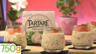 Verrine fraîcheur saumon fumé Tartare et concombre  750g [upl. by Driskill]