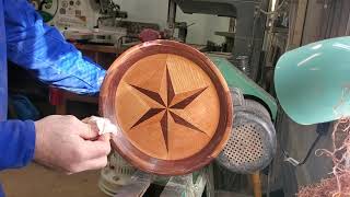 Wood Turning A Six Point Segmented Star [upl. by Elleda487]