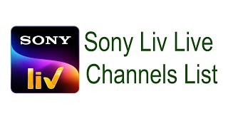 Sony liv Channel List [upl. by Sulamith485]