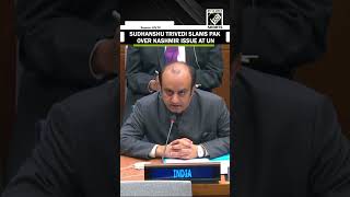 “JampK is was will remain integral part of India…” Sudhanshu Trivedi’s clear message to Pak at UN [upl. by Ted]