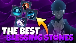 Solo Leveling Arise  BEST Blessing Stones for ALL situations Global version [upl. by Waldack759]