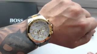 HUGO BOSS Gold and steel Chronograph [upl. by Meehsar]