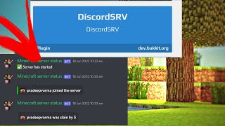 How to link your discord server to minecraft server  discord SRV  minecraft plugin [upl. by Boorer]