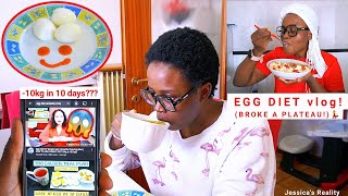 LOSE 10kg IN 10 DAYS VERSATILE VICKY EGG DIET CHALLENGE FOR THE SECOND TIME 😭 [upl. by Ibed]