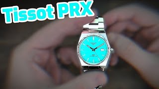 Tissot PRX Powermatic 80 Mint Green 40mm T1374071109101 unboxing [upl. by Nileve933]