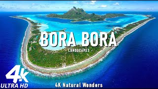 Discovering Bora Bora 4K  The Pristine Waters and Luxurious Resorts of the Tropical Paradise [upl. by Perni]