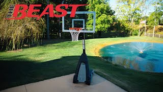 Spalding The Beast 54quot Portable Basketball Hoop  Your Home Court Advantage [upl. by Alleuol]