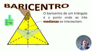 Pontos Notáveis de um Triângulo  Baricentro [upl. by Leirbaj]