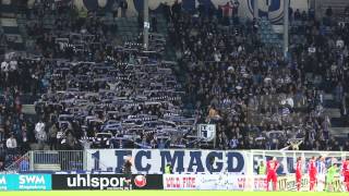 1 FC Magdeburg gegen FSV Zwickau  Nordkurve am 18 September 2013 [upl. by Attenwahs]