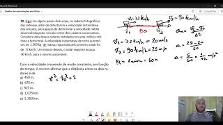 Exercício 10  MU MUV  FÍSICA I UFPR [upl. by Bruns]