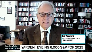 Ed Yardeni Eyes SampP 500 at 6000 for 2025 [upl. by Llerat]