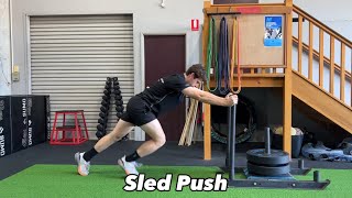 Exercise How To Sled Push [upl. by Bounds]