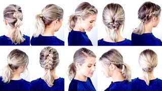 10 CUTE amp EASY LOW PONYTAIL HAIRSTYLES  Milabu [upl. by Petromilli]