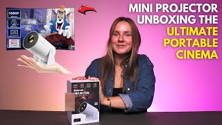 Mini Projector Unboxing  The Ultimate Portable Cinema [upl. by Eimaraj]