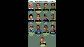 Under 19 world Cup Captain Winner list [upl. by Leiva]