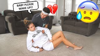 Passing Out While Working Out Prank On Boyfriend Cute Reaction [upl. by Sabanrab]