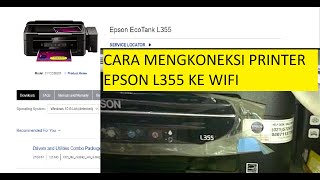 install epson L355 dengan wifi [upl. by Alywt521]