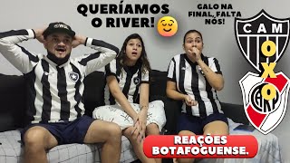 REAGINDO A ATLÉTICO MG X RIVER PLATE semi final da libertadores [upl. by Annaej927]