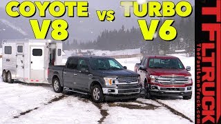 You Asked For It Ford F150 V8 and EcoBoost V6 Take On The Worlds Toughest Towing Test [upl. by Enitselec]