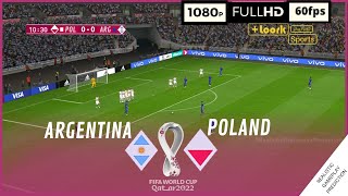 ARGENTINA vs POLONIA  Copa Mundial Qatar 2022 • Grupo C  SimulaciónRealista  Nov 30 [upl. by Torbart896]