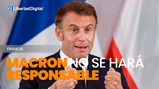 FRANCIA  Macron asegura que no asumirá las quotirresponsabilidadesquot de la izquierda y la ultraderecha [upl. by Greggs133]