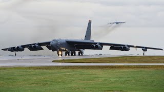 B52 Stratofortress Take Off US Air Force [upl. by Ggerc]