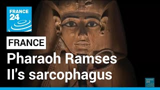 Pharaoh Ramses IIs sarcophagus in Paris for rare loan • FRANCE 24 English [upl. by Limbert]