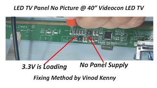 LED TV Panel Repair  Videocon 40 Inch LED TV by Vinod Kenny [upl. by Artemisia106]