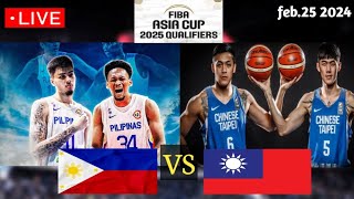 GILAS PILIPINAS VS CHINESE TAIPEI FIBA ASIAN CUP QUALIFIERS 20242025 [upl. by Feltie563]