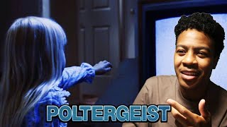 TALKING TO WHO  First Time Watching POLTERGEIST 1982 Movie Reaction [upl. by Adnawot]