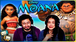 MOANA 2016 Movie Reaction  Disney  Aulii Cravalho  Dwayne Johnson [upl. by Aehs]