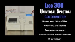 Lico 300 universal spectral colorimeter 1575A COLOR [upl. by Cordie]