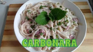 EASY CARBONARA RECIPE II MARLONICAs LITTLE KITCHEN [upl. by Lliw]