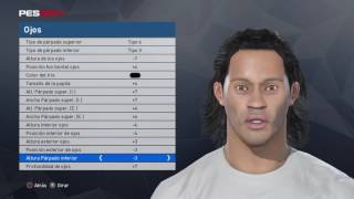 PES 2017 Ronaldinho amazing face  stats  How to create [upl. by Etsirk]